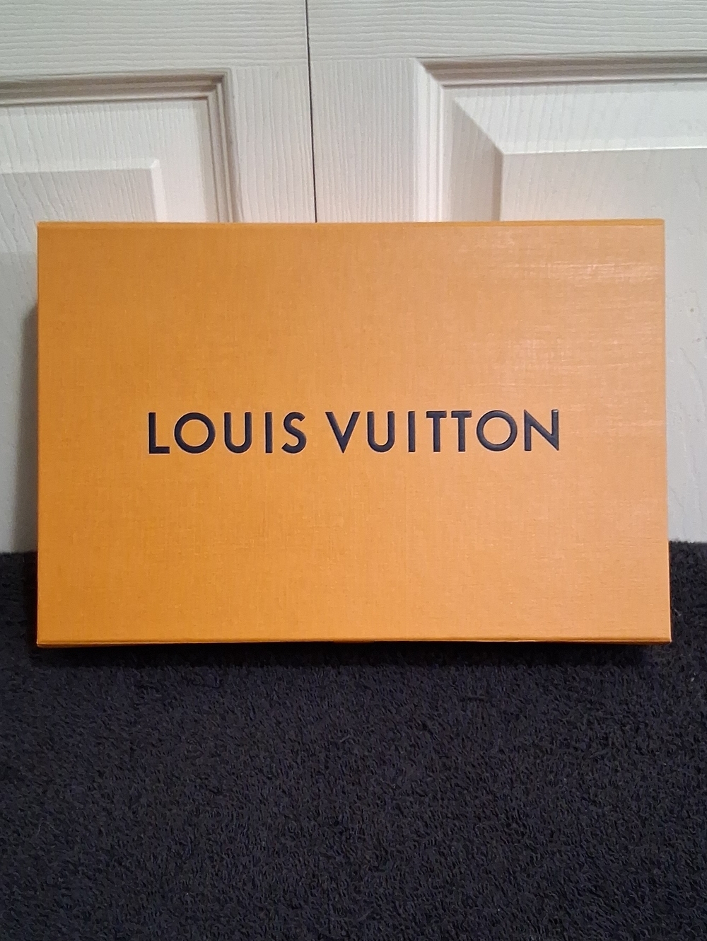 Louis Vuitton Orange Gift Box with Embossed Logo Detail - 12 X 8 X 2½
